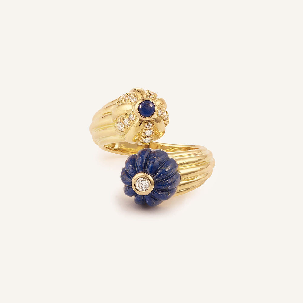 Bague Double Gelato, or jaune, lapis-lazuli et diamants - View 3