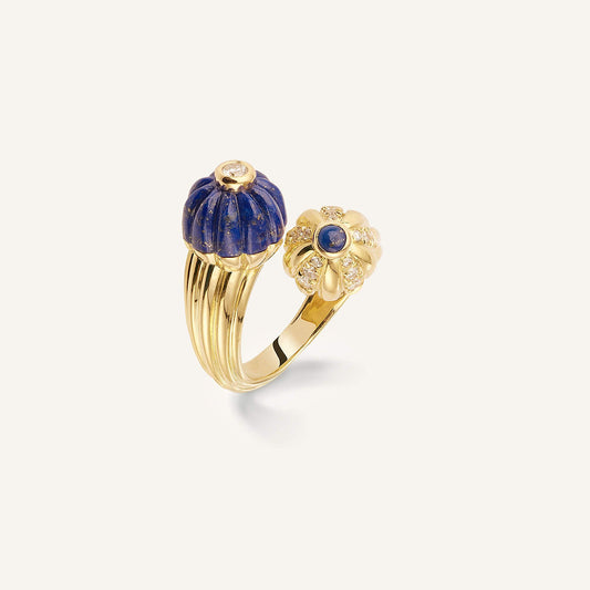 Bague Double Gelato, or jaune, lapis-lazuli et diamants - View 2