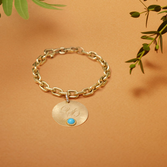 Bracelet mailles XL, or jaune - View 2