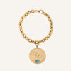 Bracelet mailles XL, or jaune