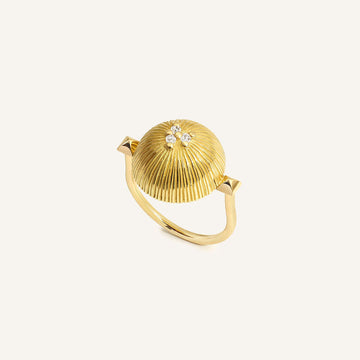 Bague Duomo, or jaune et diamants