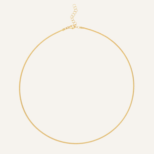 Collier câble, or jaune 18 carats